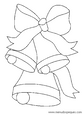 laminas para colorear dibujos de Campanas de navidad 03